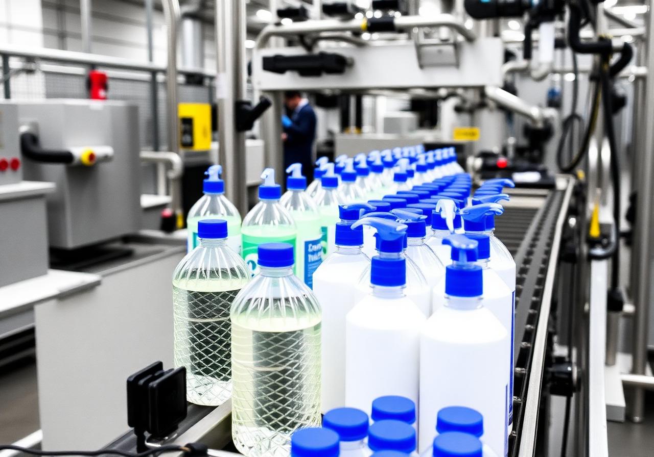 Linha de produção Abreu Química